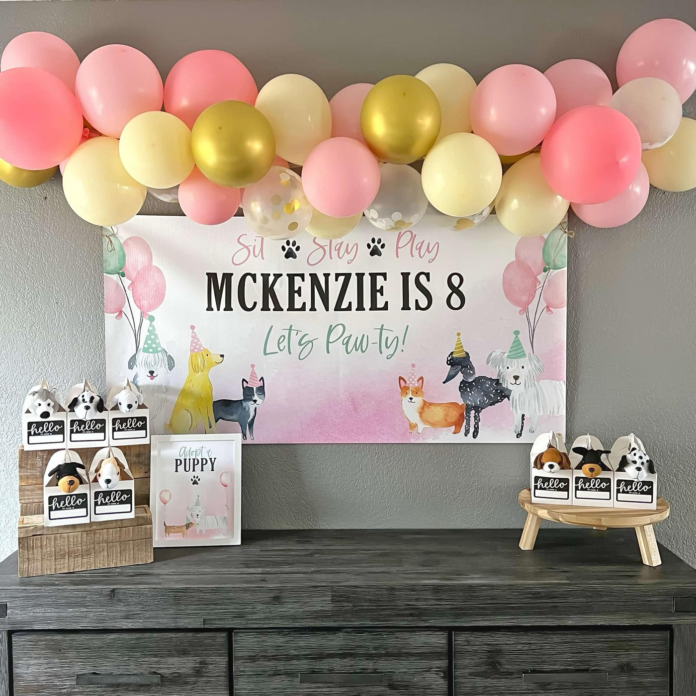 Puppy Birthday Banner
