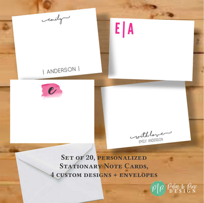 personalized stationery