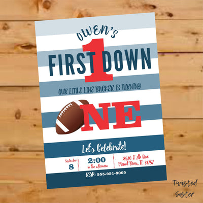 Football Birthday Banner