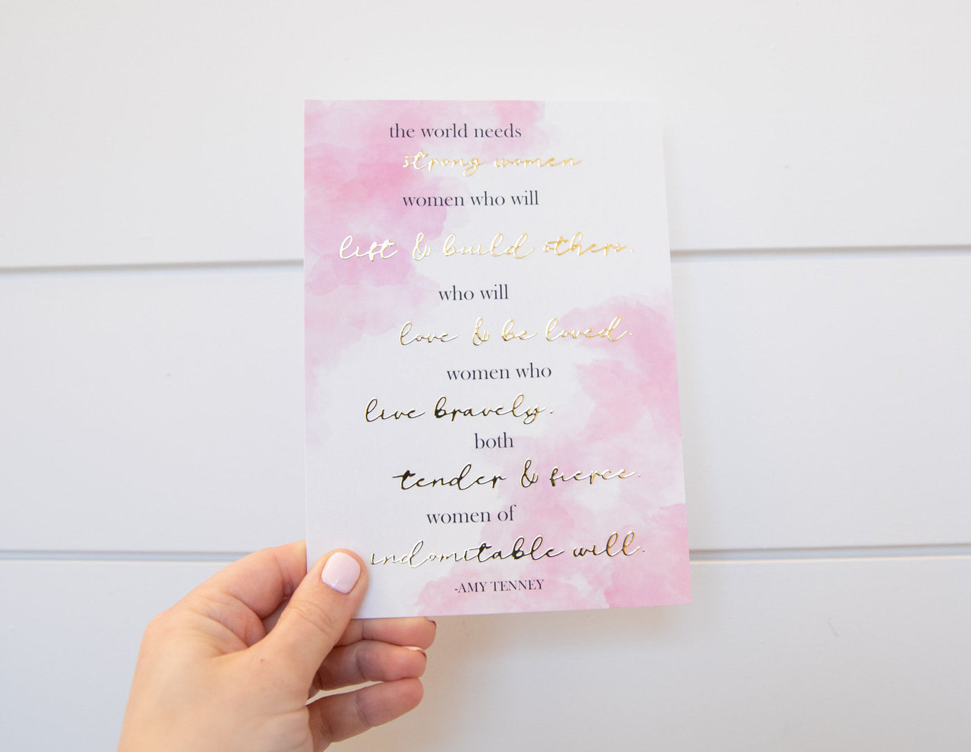 Gold Foil Quote