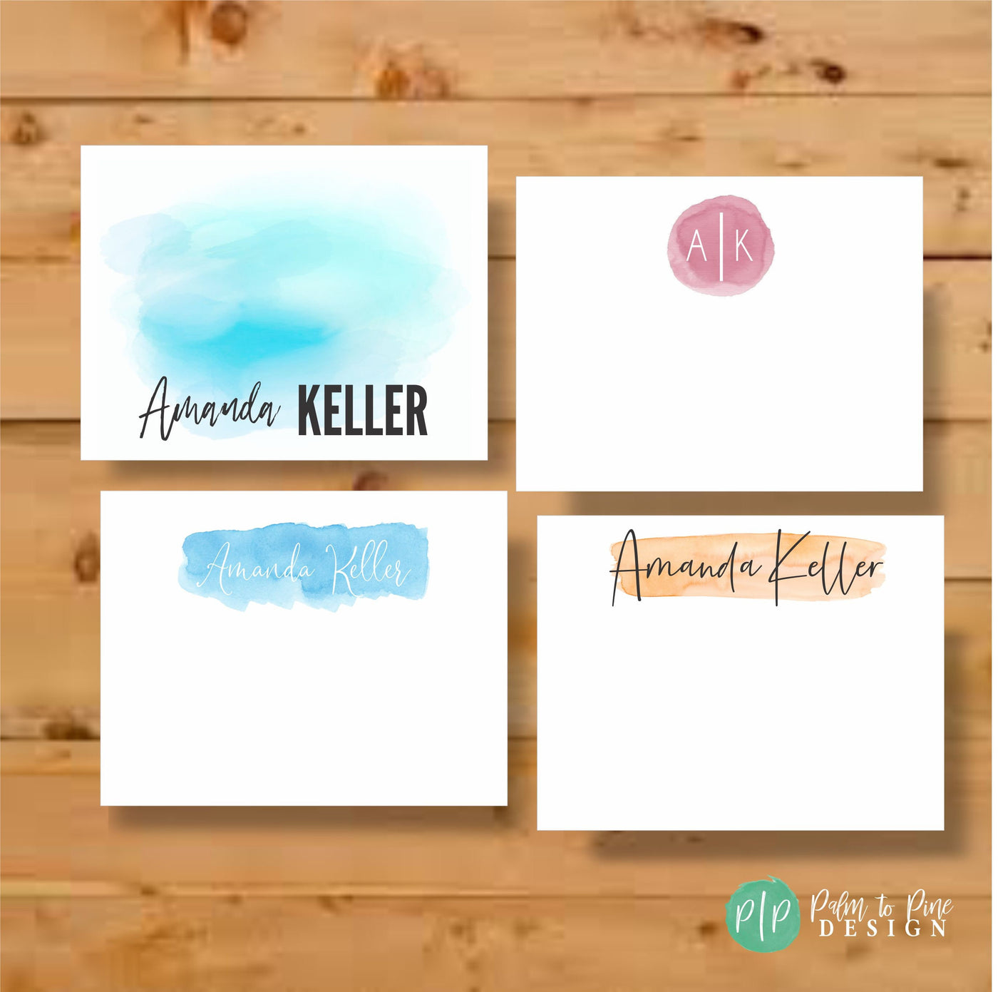 Watercolor Stationery Set