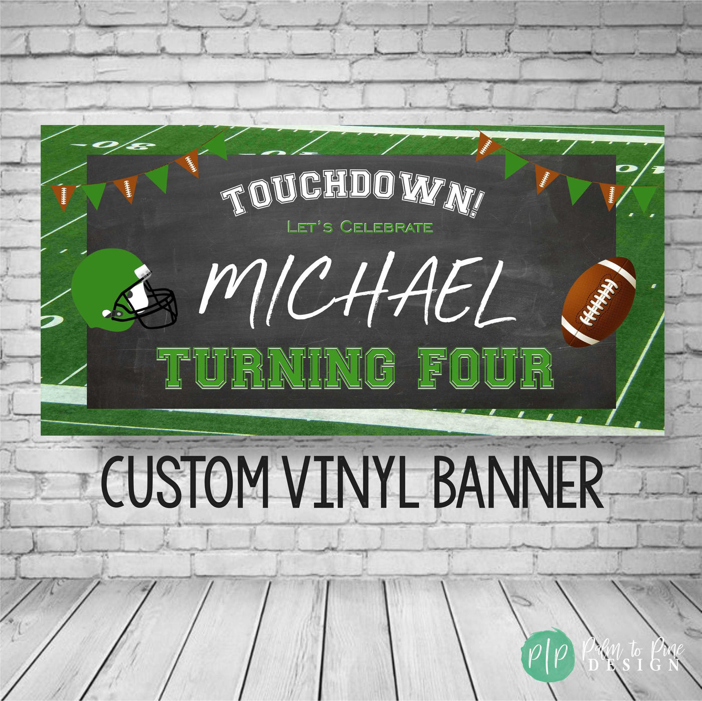 Football Birthday Banner