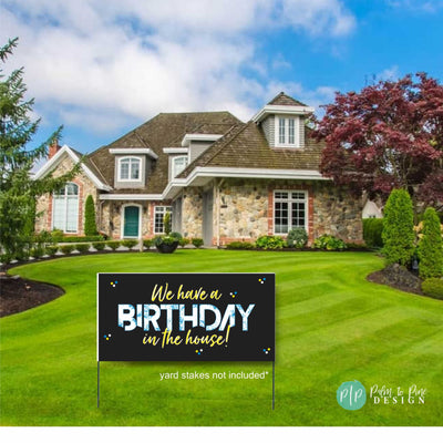 birthday yard sign