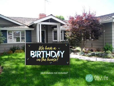 birthday yard sign