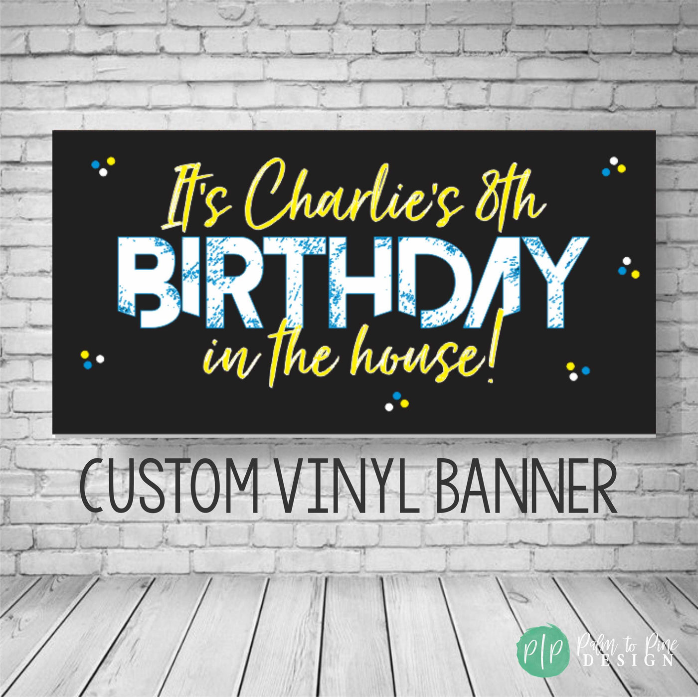 personalized happy birthday banner for kids or adults