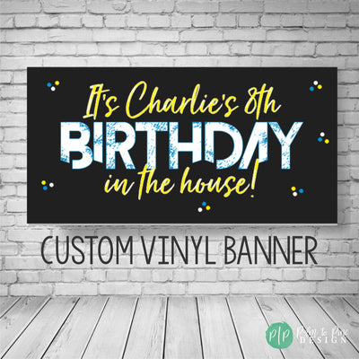 personalized happy birthday banner for kids or adults