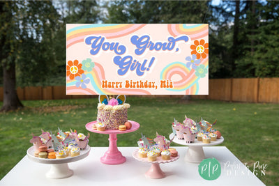 Groovy Birthday Banner