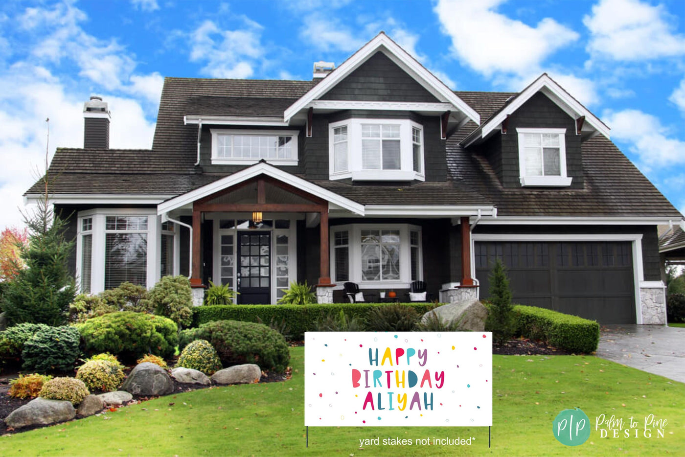 Happy birthday banner personalized