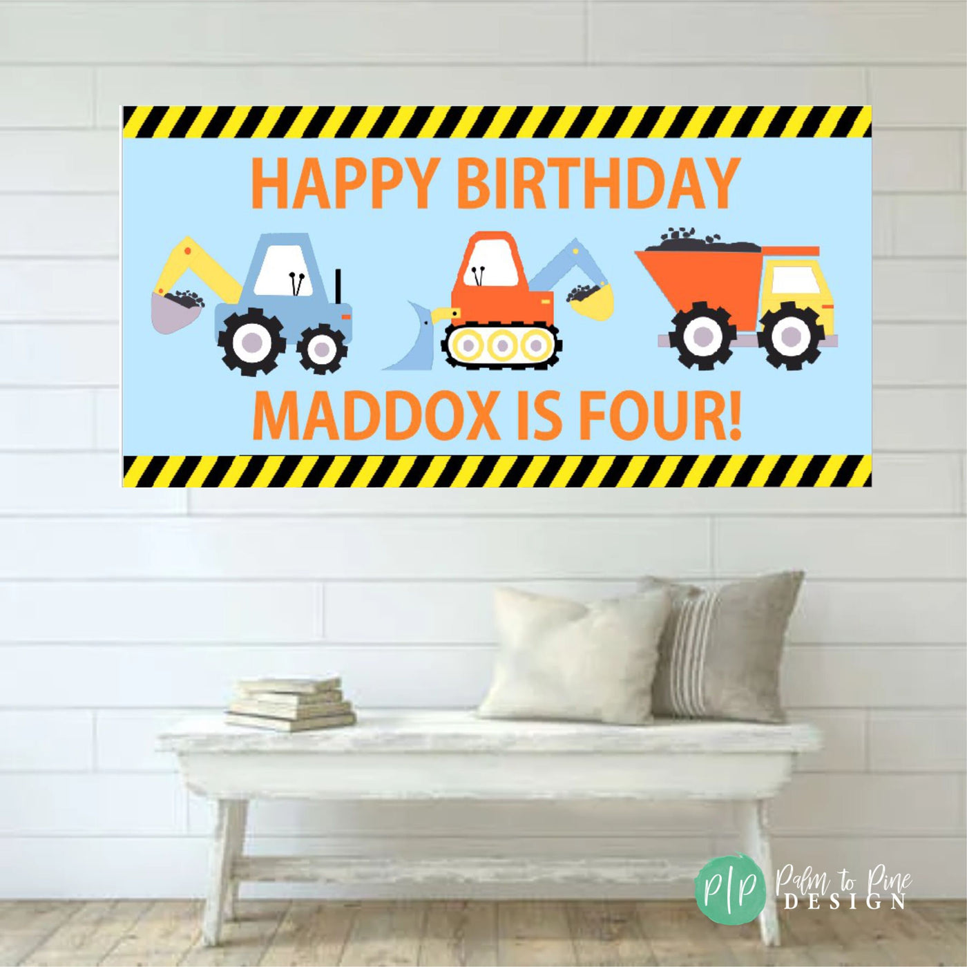 Construction Birthday Banner