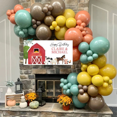 Farm Birthday Banner