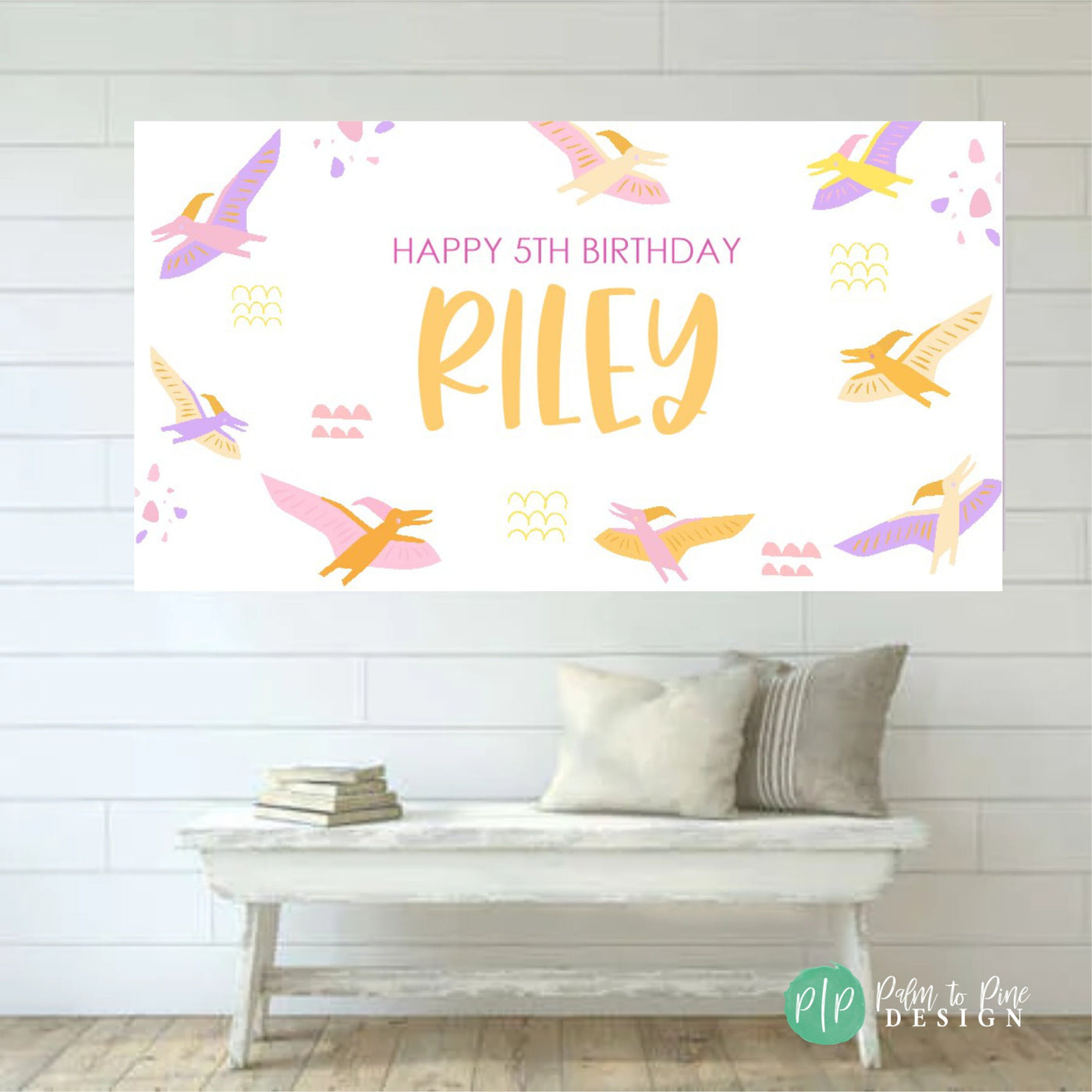 Pterodactyl Birthday Banner