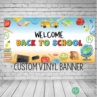 welcome back to school banner for elementary students