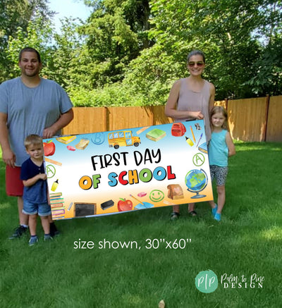 reusable first day of school banner