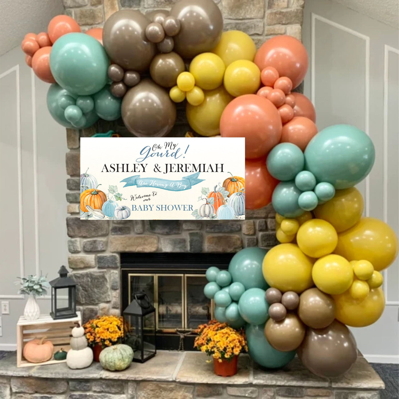 Pumpkin Baby Shower Banner