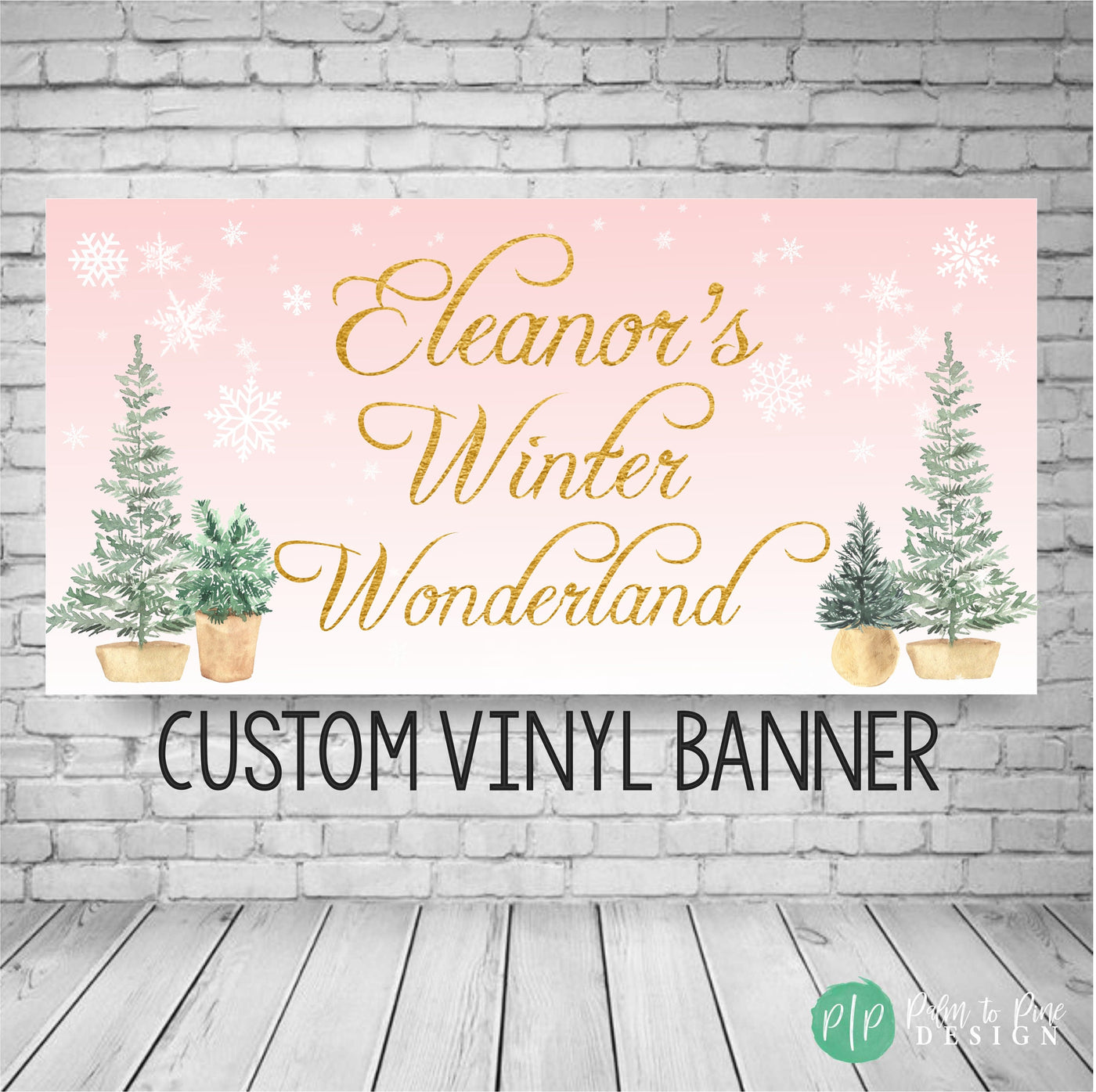 Winter Wonderland Birthday Banner