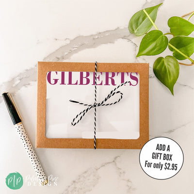 Last Name Stationery Set