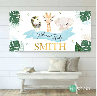 Jungle Baby Shower Banner