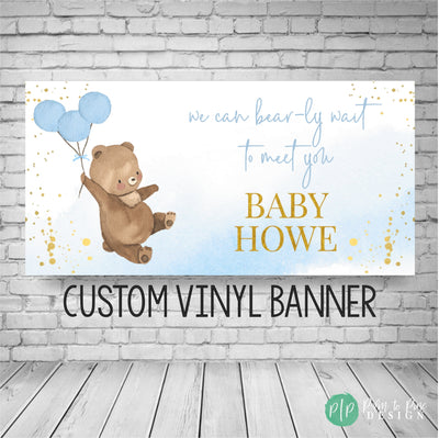 Bear Baby Shower Banner