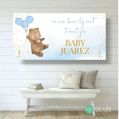 Bear Baby Shower Banner