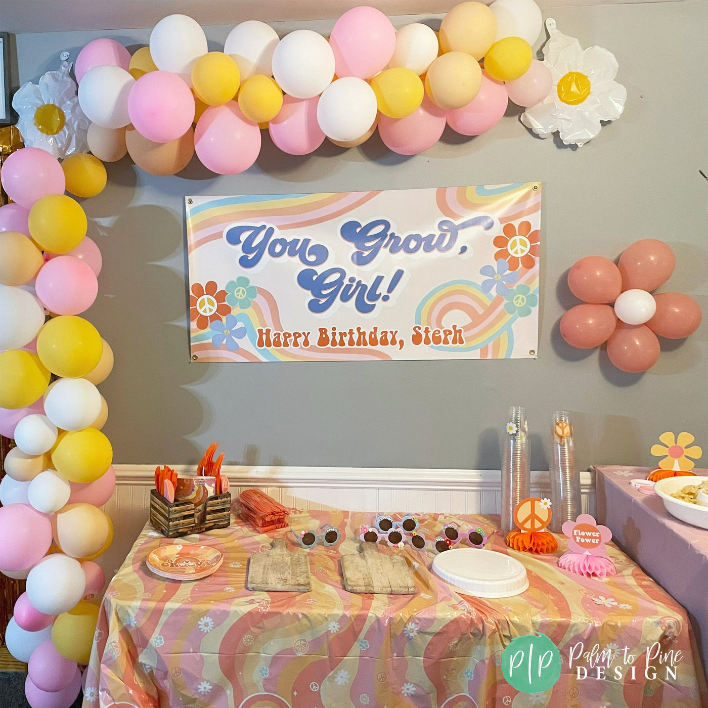 Groovy Birthday Party Decor