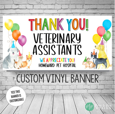 Veterinarian Assistant Appreciation Week Office Decor and signs