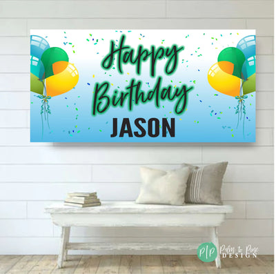 happy birthday custom sign