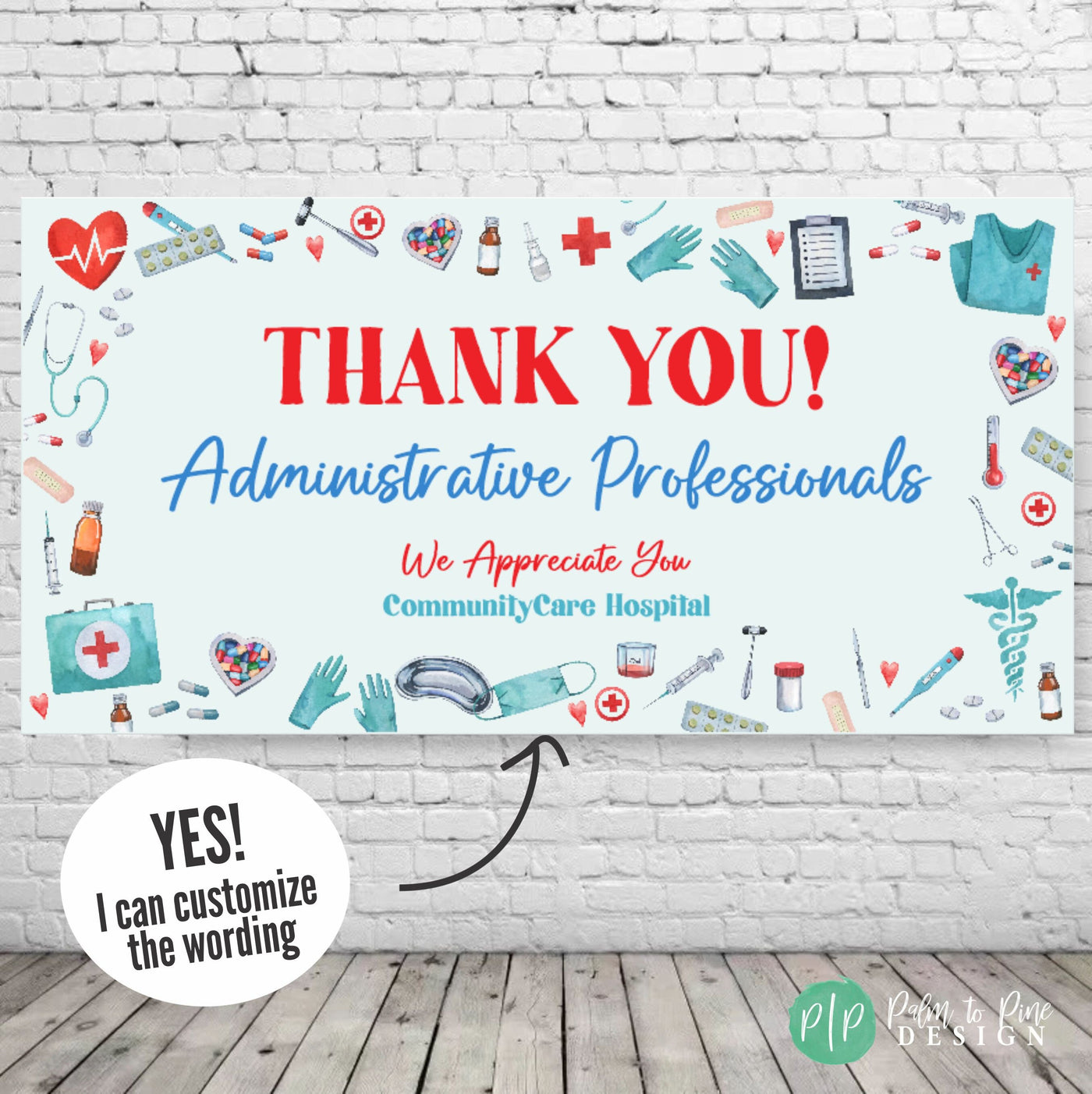 Custom Healthcare Administrative Professionals Banner