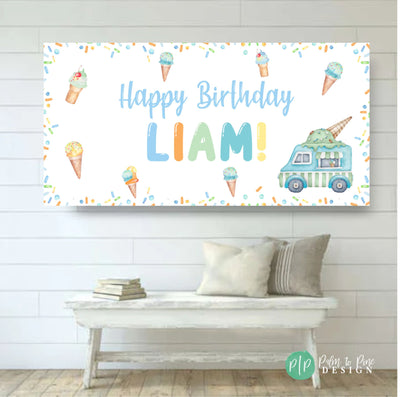 Kids Ice Cream Party Decor