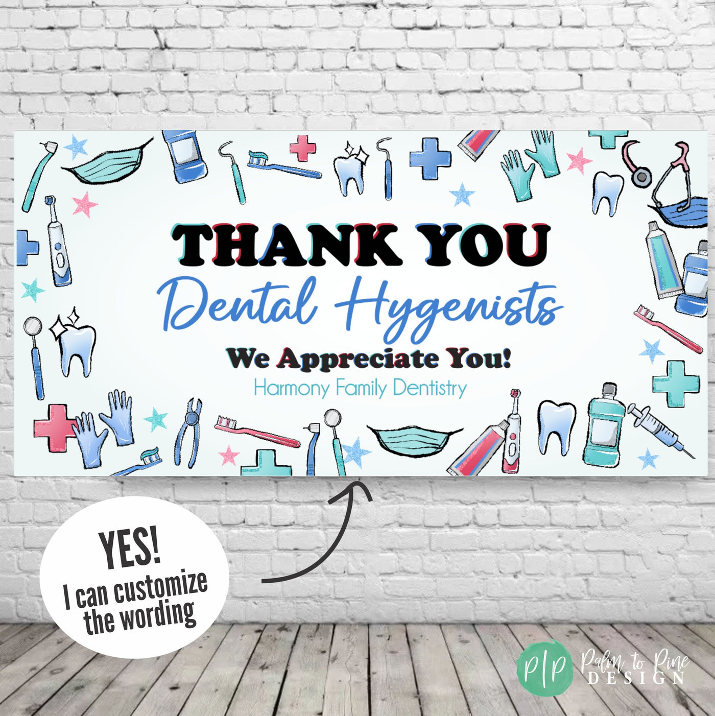 Dental Hygienist Appreciation Week Sign for dentist office