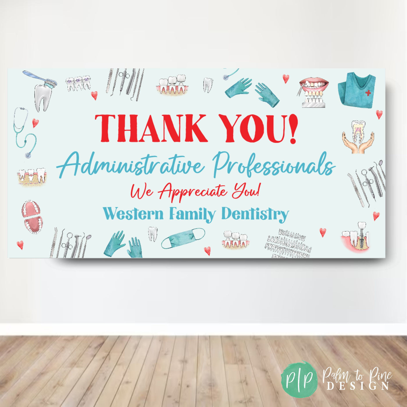 Dental Appreciation Week Decor, Dental Staff Appreciation Banner, Dental Receptionist Week Sign, Dental Receptionist Appreciation Gift Idea