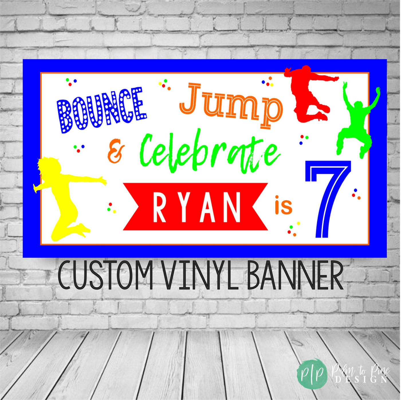 bounce house birthday sign