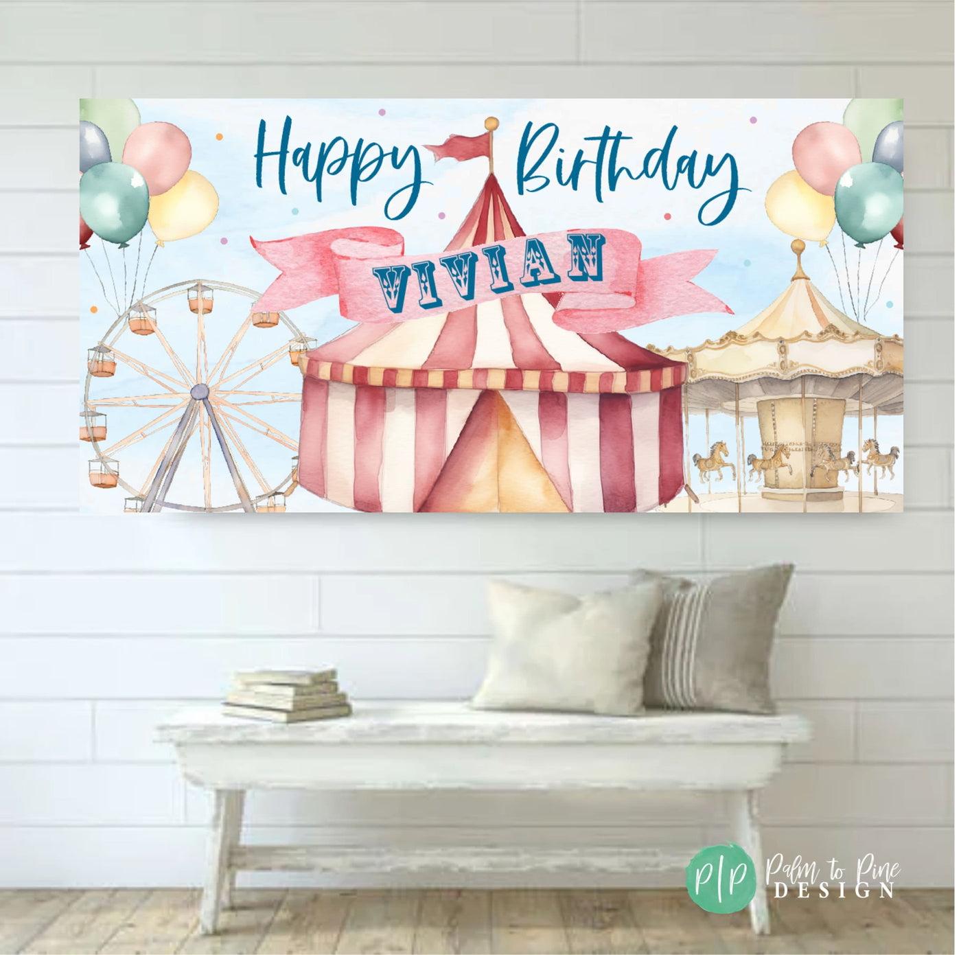 circus birthday sign