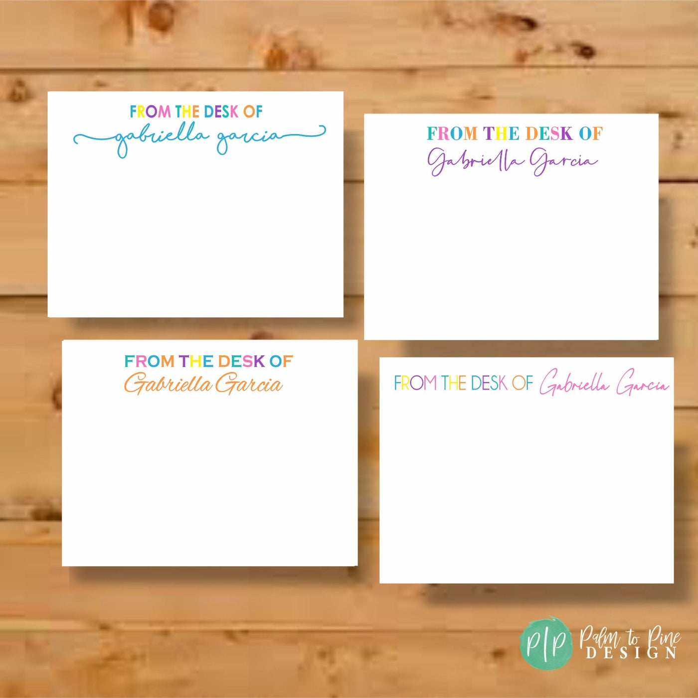 From the Desk of Teacher Stationery Cards