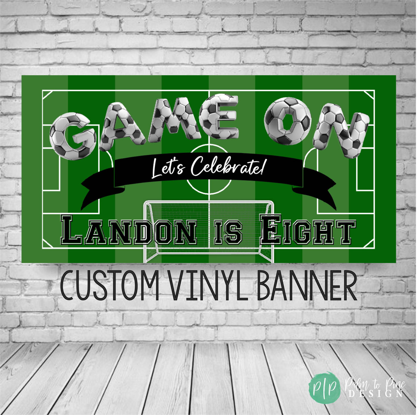 soccer birthday banner