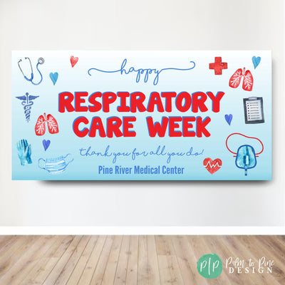 Respiratory Care Week Appreciation Banner, Respiratory Therapist Appreciation Decor, RC Week Thank You Sign, Medical Appreciation Decor