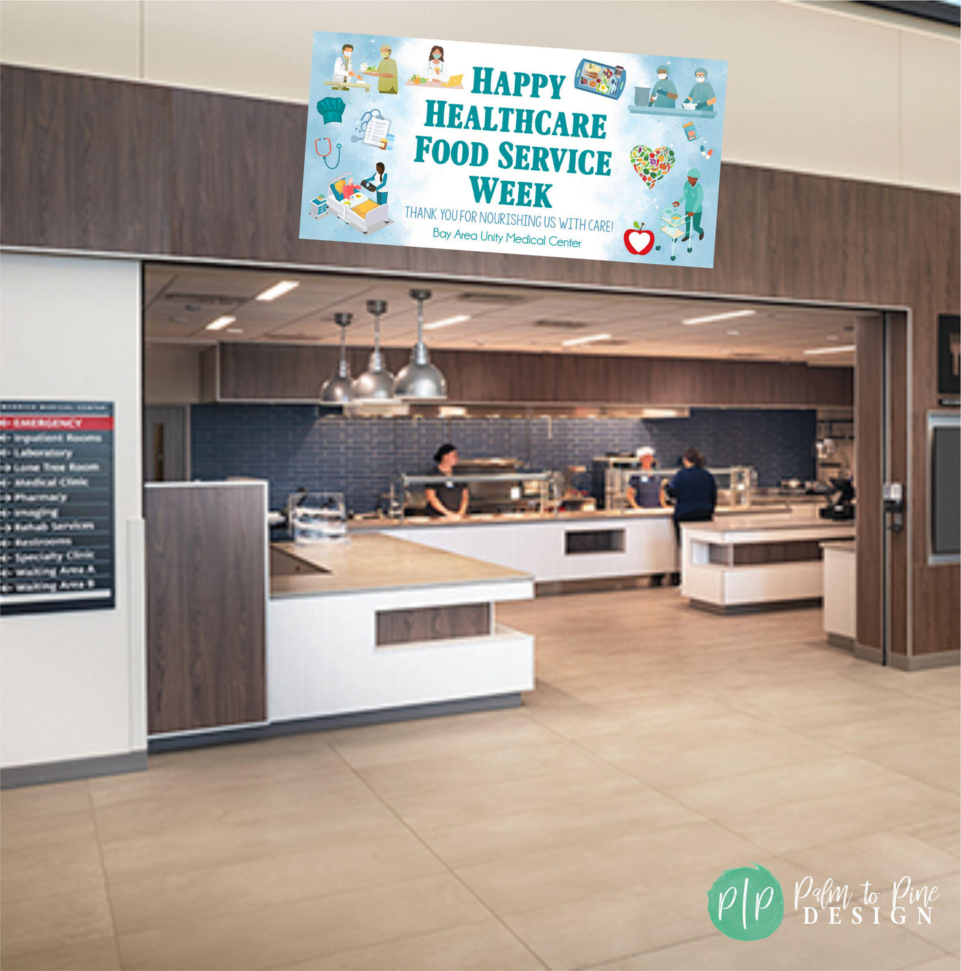 Healthcare Foodservice Workers Week Appreciation Banner, Hospital Healthcare Food Service Appreciation Decor, AHF Food Service Workers Sign