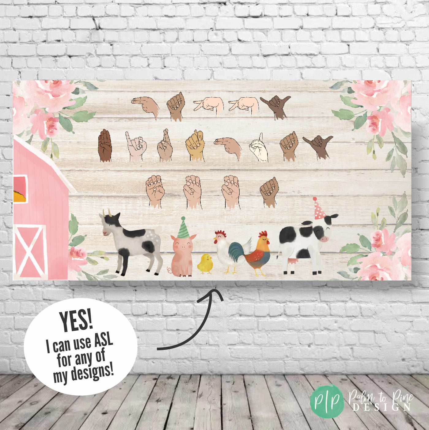 ASL Happy Birthday Banner