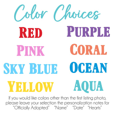 Color selection for Officially adopted banner design