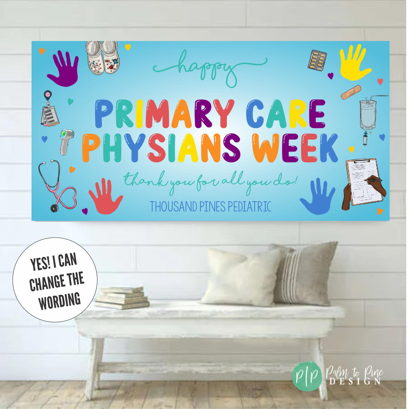 Pediatric Nurse Week Banner, Nurse Appreciation Week Decor, Custom Nurse Decor for Celebrations, Personalized Healthcare Nurse Week Sign