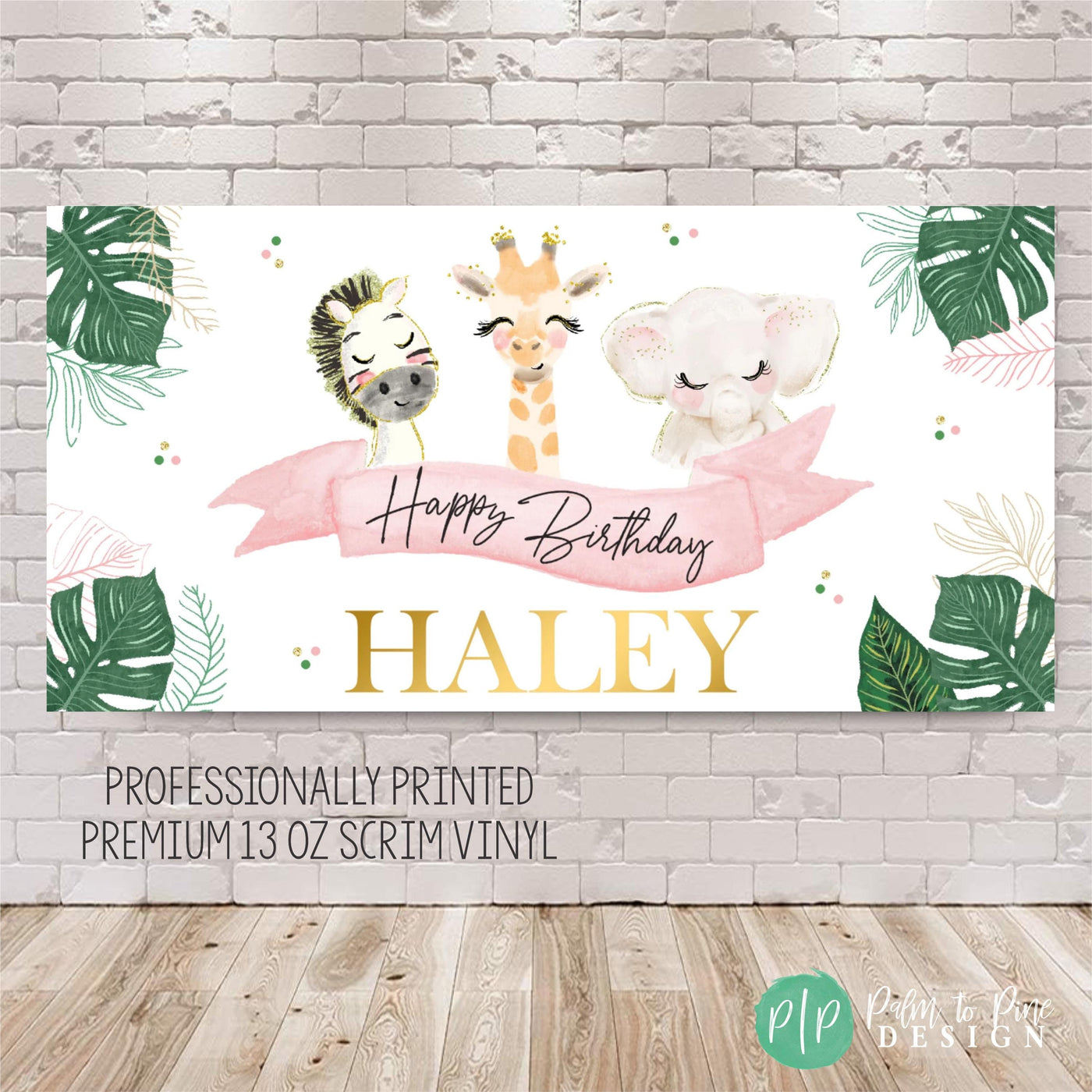 Jungle Birthday Banner