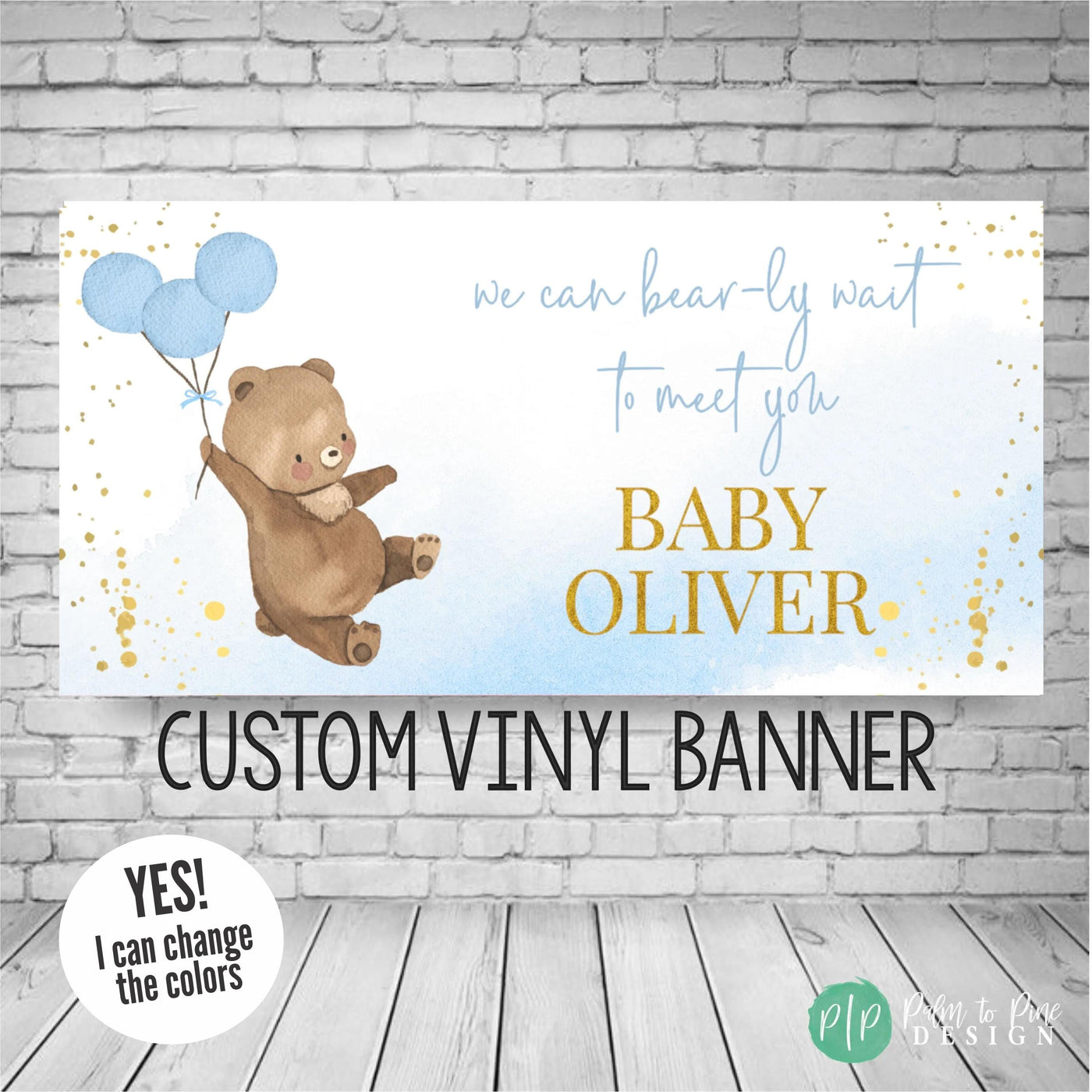 boy baby shower banner