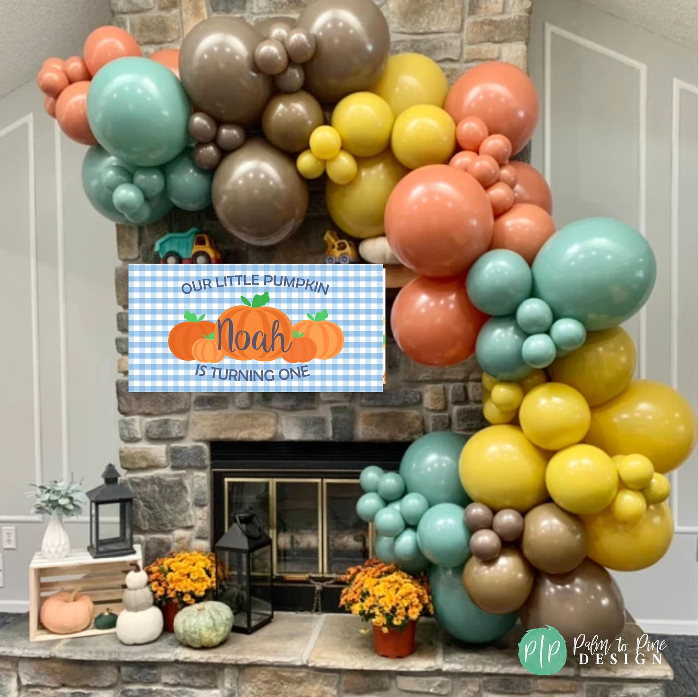 Our Little Pumpkin Birthday Banner