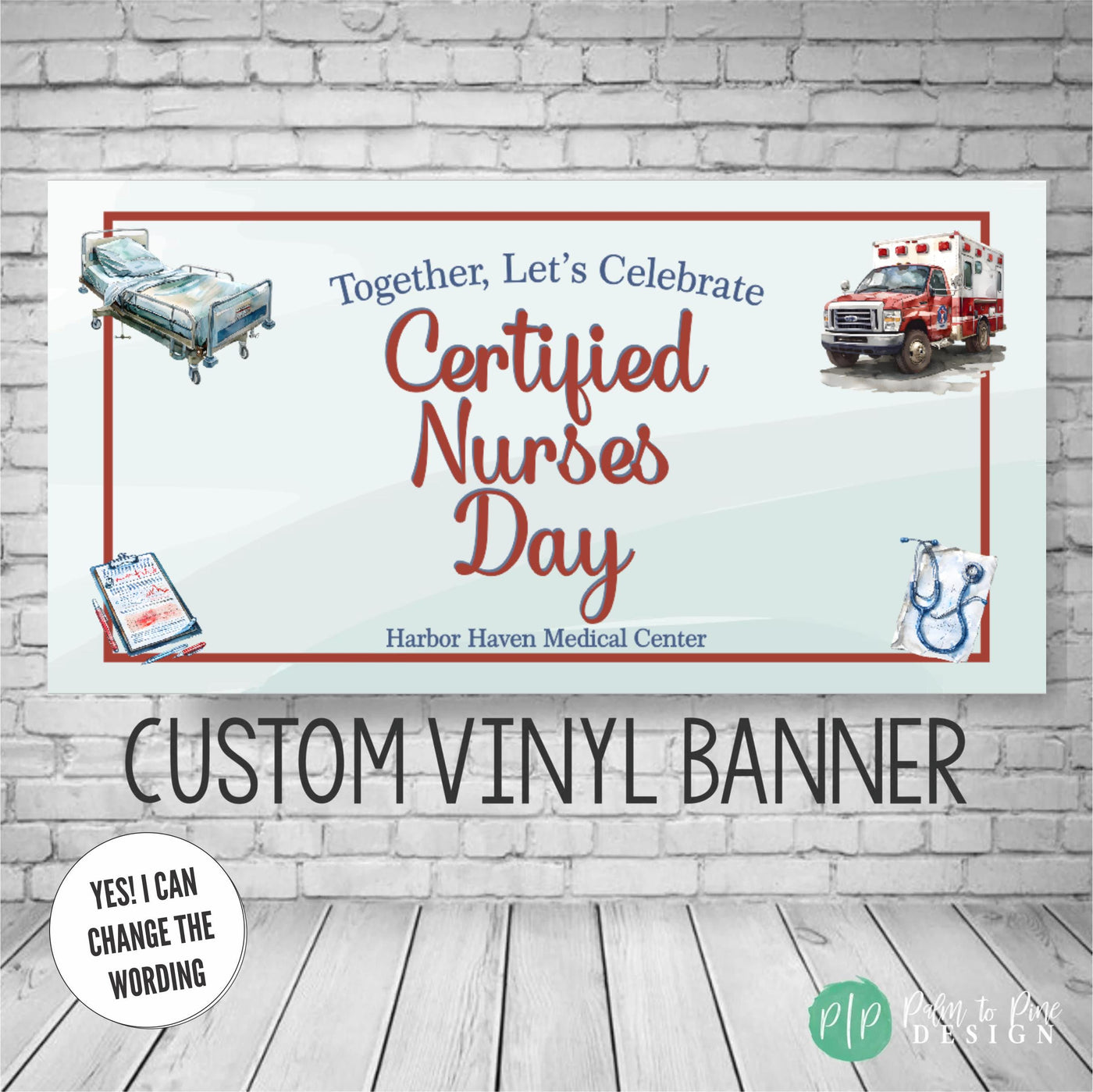 CNA Certified Nurses Day Appreciation banner with medical equipment clipart