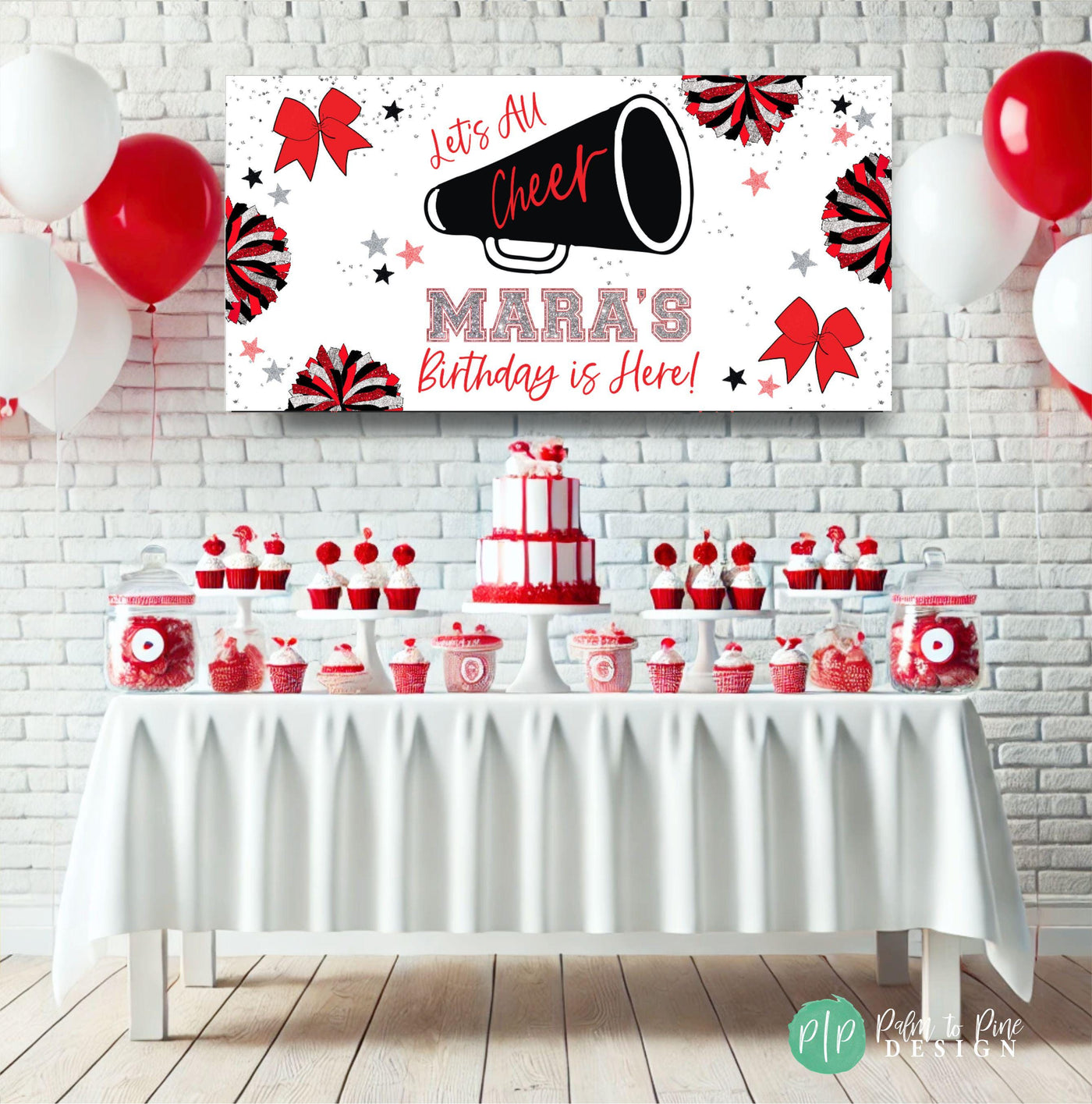 personalized girls cheerleading birthday sign