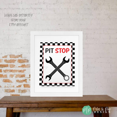 Racing party printable decor