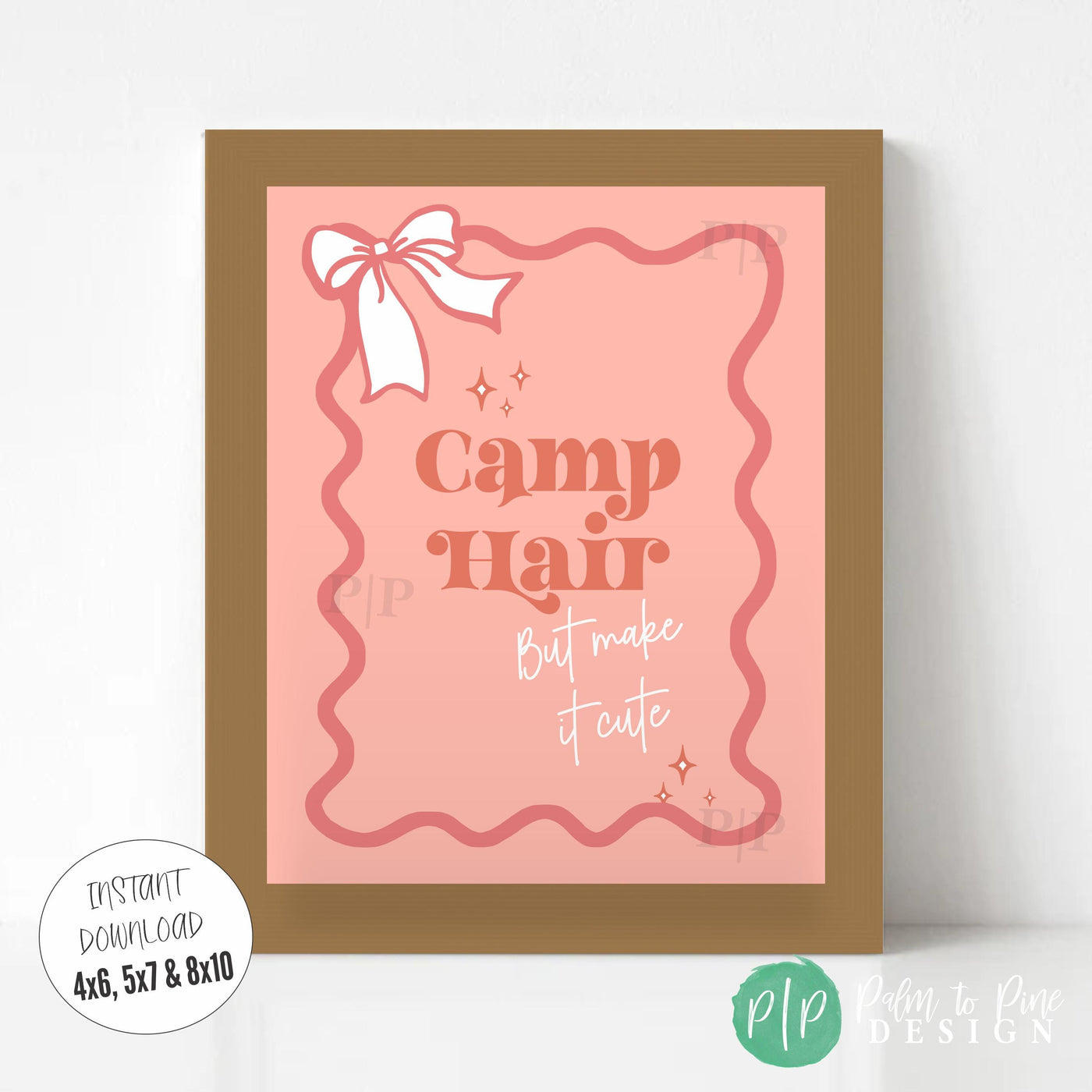 Girls glam station hair station party sign