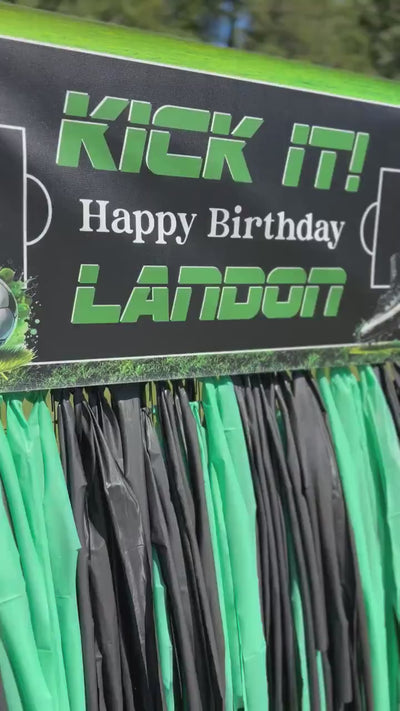 Soccer Custom Birthday Banner