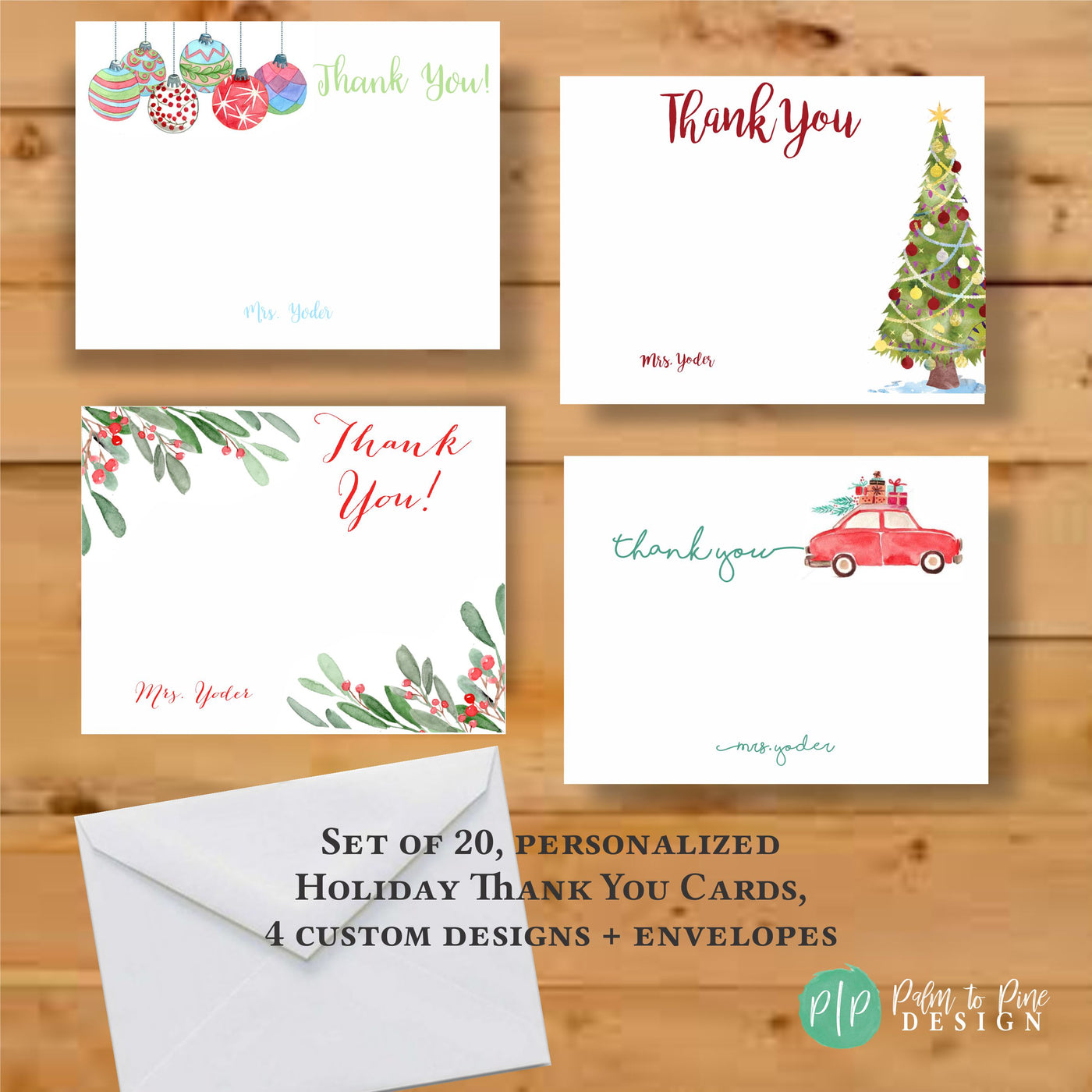 Christmas Thank You Stationery