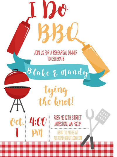 BBQ invitation baby, Co Ed baby shower invitation, co ed baby shower invite, BabyQ Shower, BBQ Invite, BBQ Invitation, I Do bbq, BabyQ Party