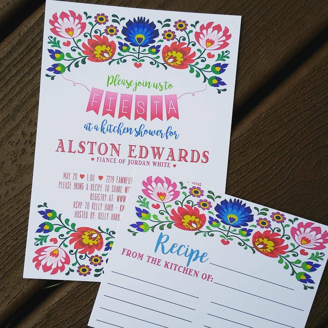 Fiesta Bridal Shower Invitation, Fiesta Bridal Shower Invite, Mexican Bridal Shower, Destination Wedding Bridal Shower, Cactus Bridal Shower